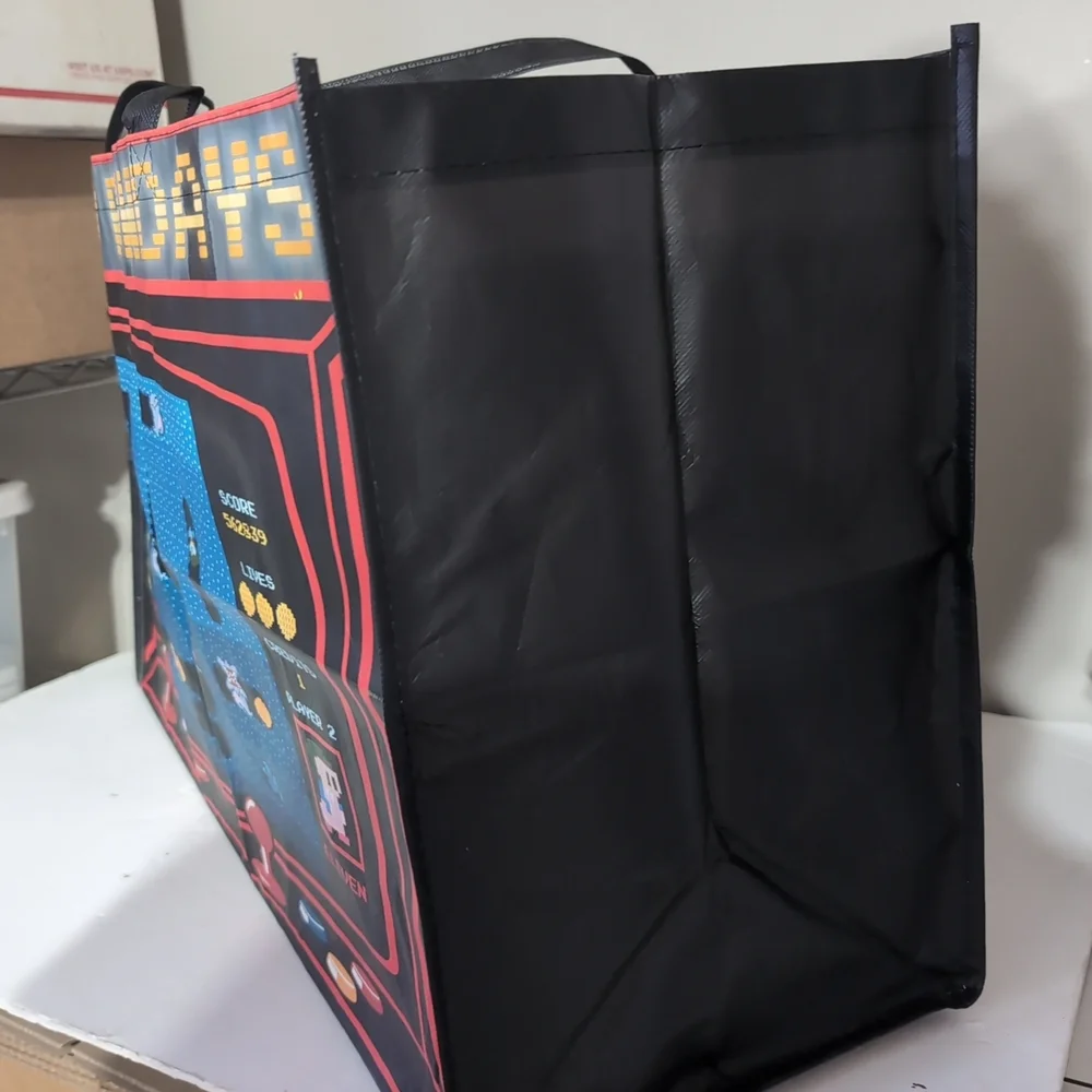 Funko Fundays Retro Arcade Tote Bag – Large 24x15x9 – Black/Blue - Picture 8 of 14